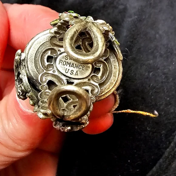 'Sweet Romance USA' .925 Silver Sculpture Frog Ring ๐ Adjustable NEW - Picture 3 of 10